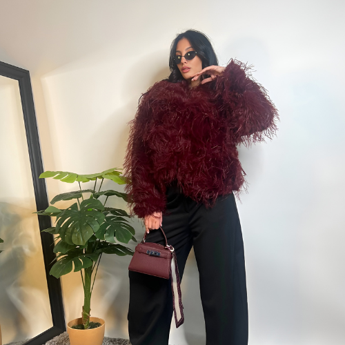 Pelliccia Mongolia Red