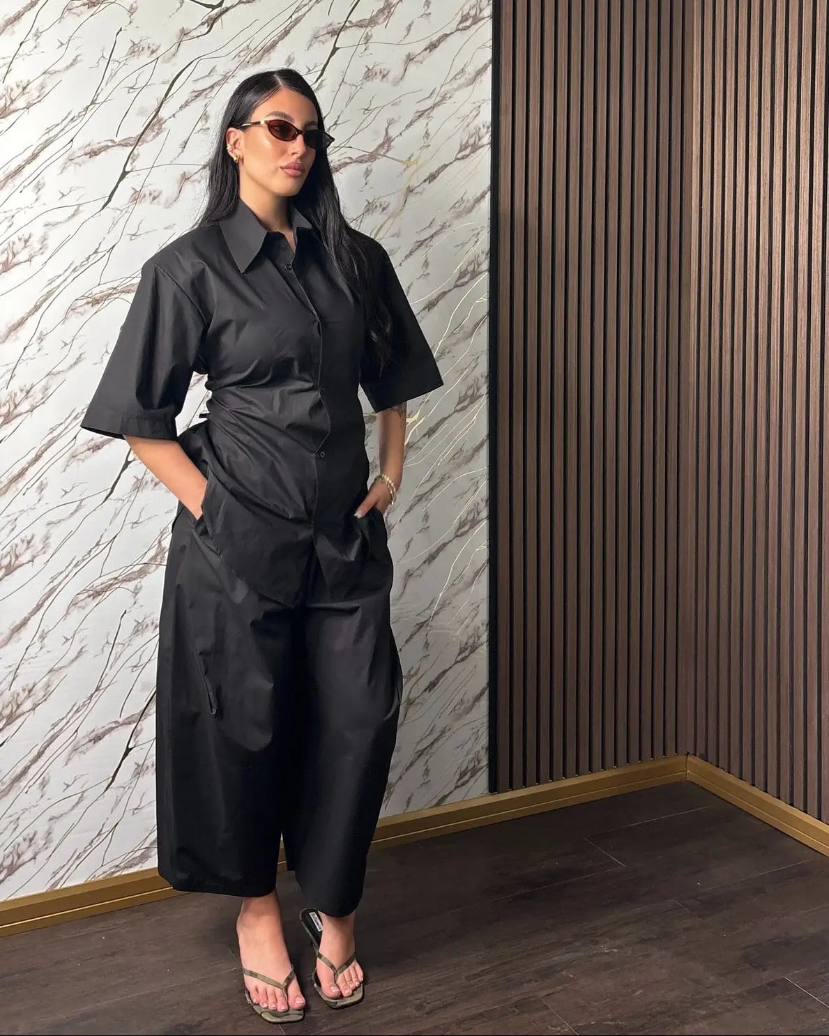 Completo Coordinato “Milano” – Camicia e Pantalone Palazzo