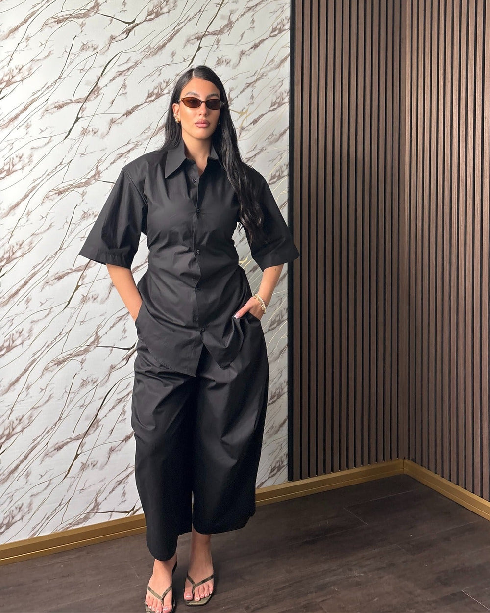 Completo Coordinato “Milano” – Camicia e Pantalone Palazzo