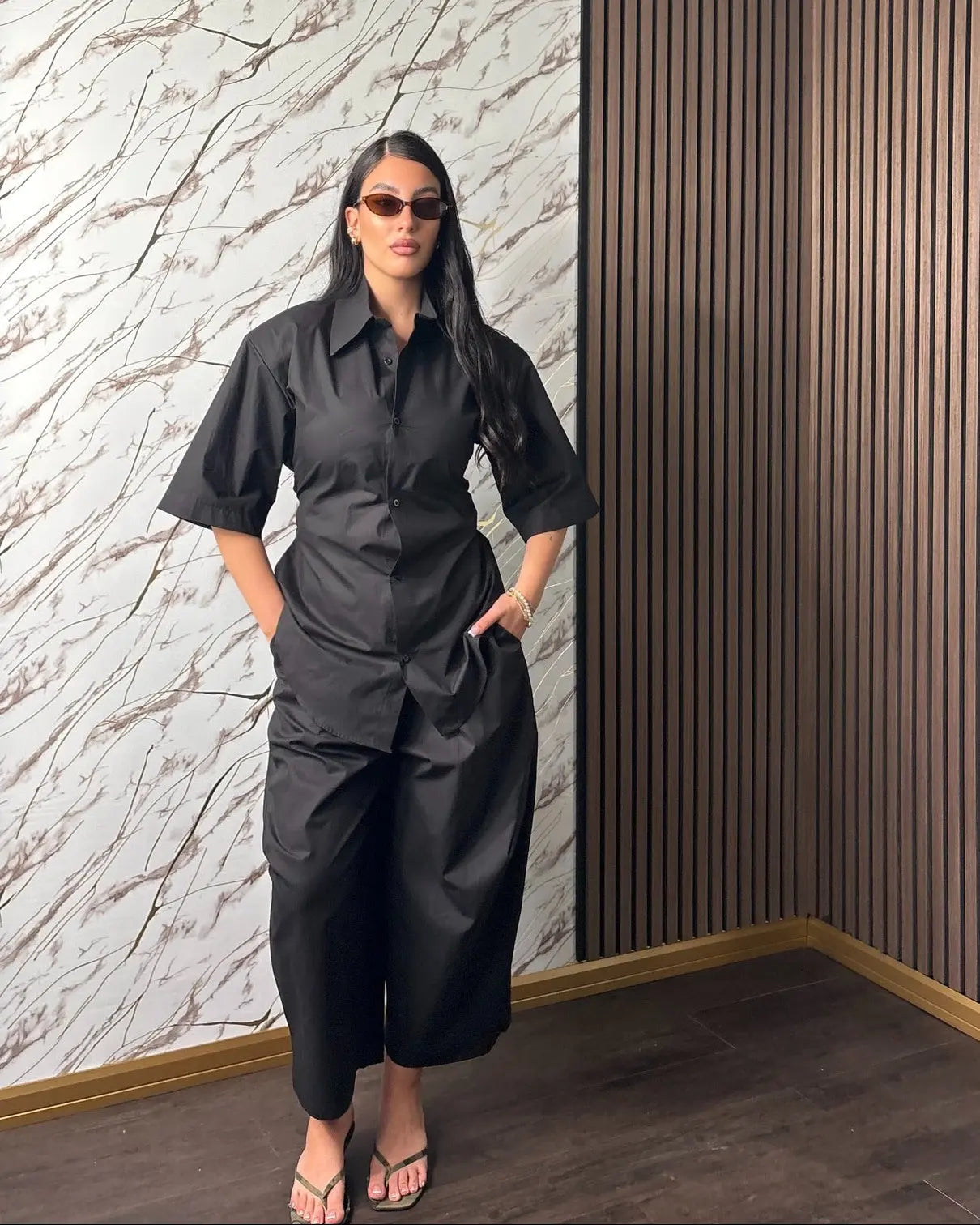 Completo Coordinato “Milano” – Camicia e Pantalone Palazzo
