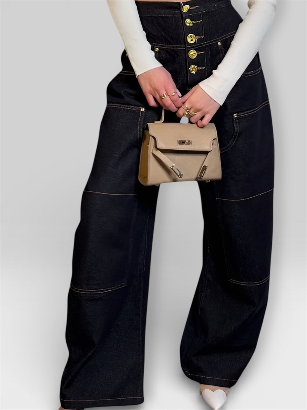 Jeans High Button