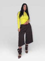 Pantalone Bermuda Vita Alta