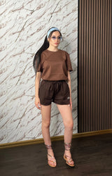 Shorts Donna Boxer Cotone | Pantaloncini Vita Alta Estate