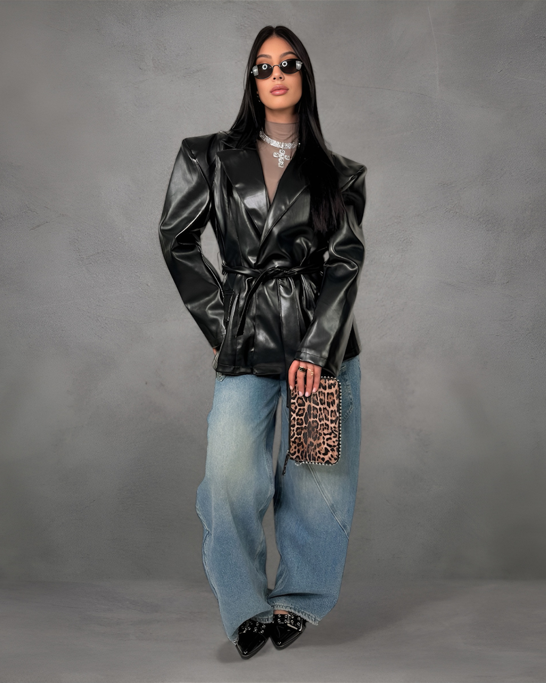 Giacca Midnight Leather