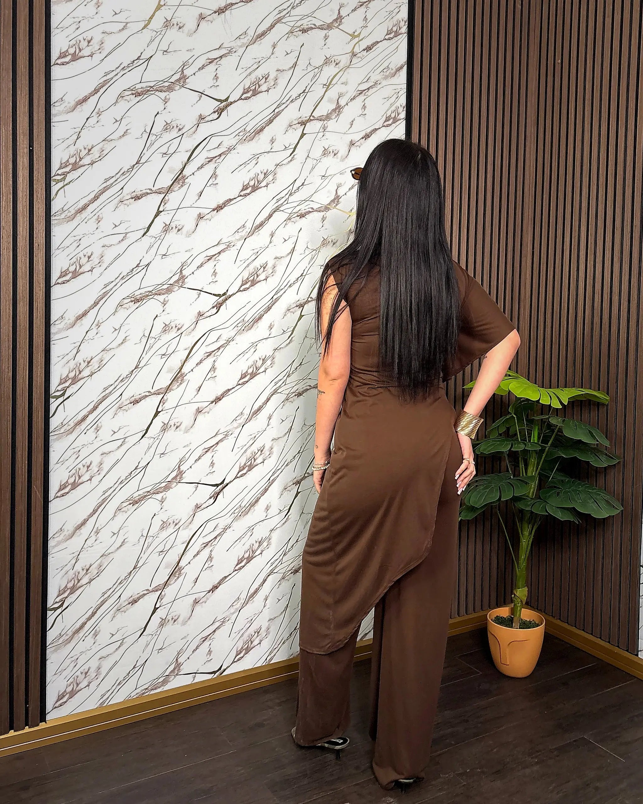 Coordinato Cacao Drape